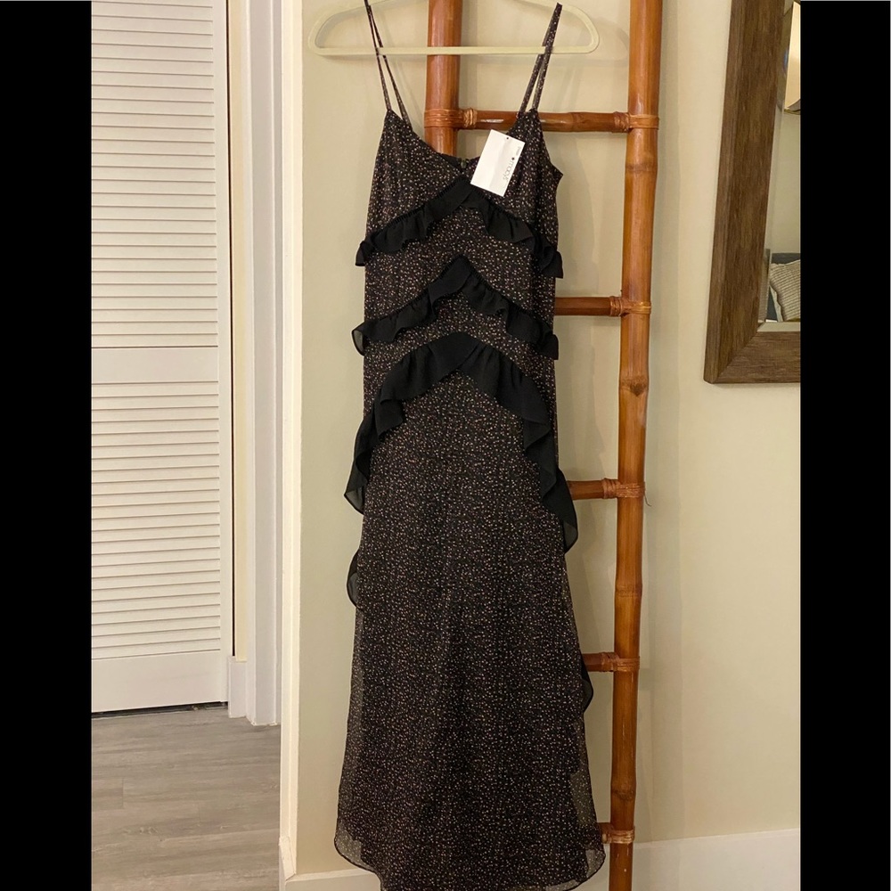 RACHEL ROY LETA RUFFLE SIZE 2 MAXI DRESS - Picture 3 of 16